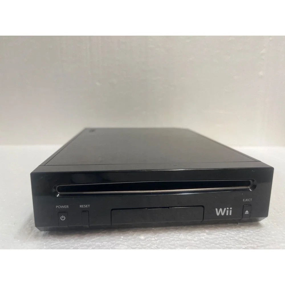 Nintendo Wii RVL-101 Console Black w/‎ 3 games Tested Working
